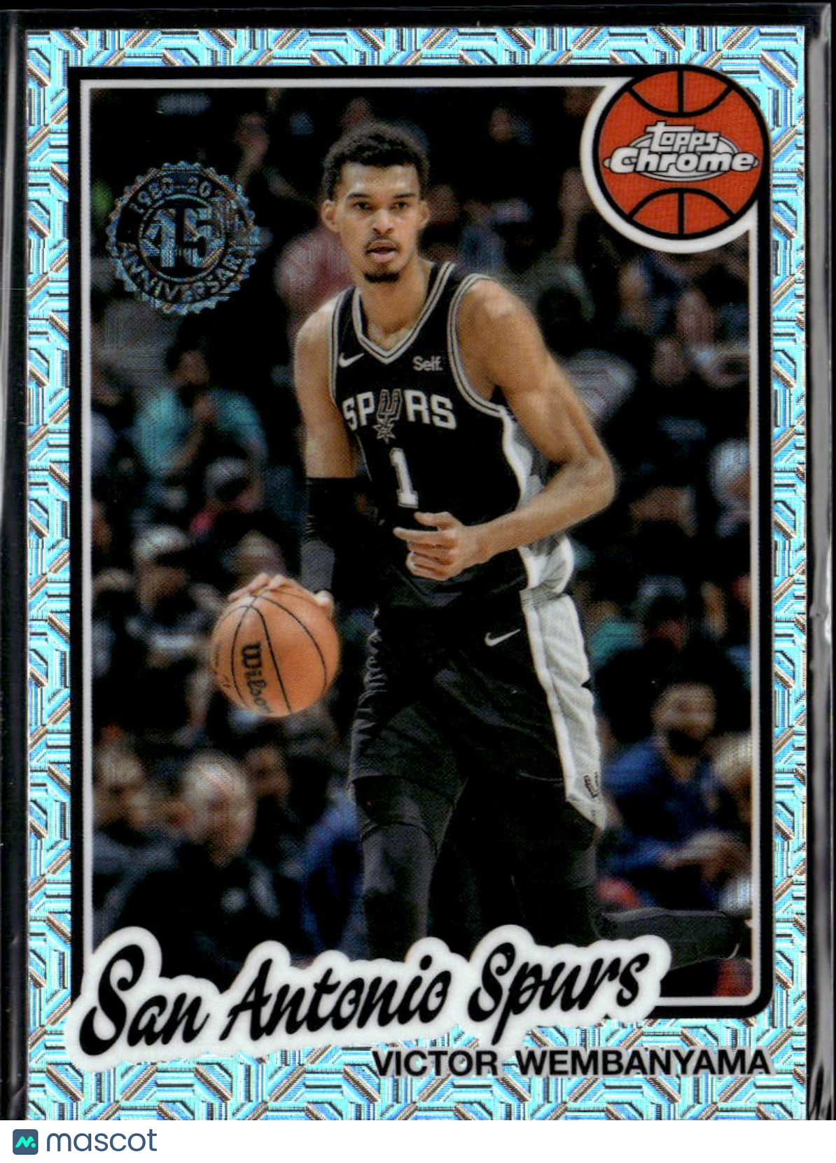 Victor Wembanyama 2025 Topps Chrome '80 Silver Pack Refractor San Antonio Spurs