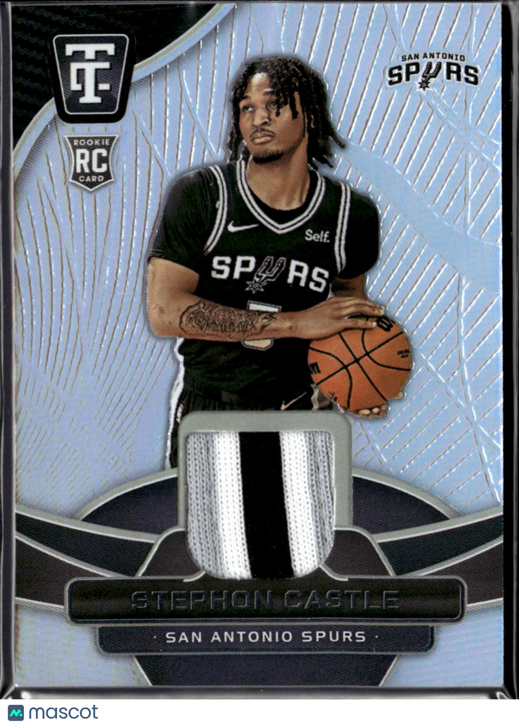 Stephon Castle 2025-26 Totally Certified RC 3 Color Patch 72/125 Spurs