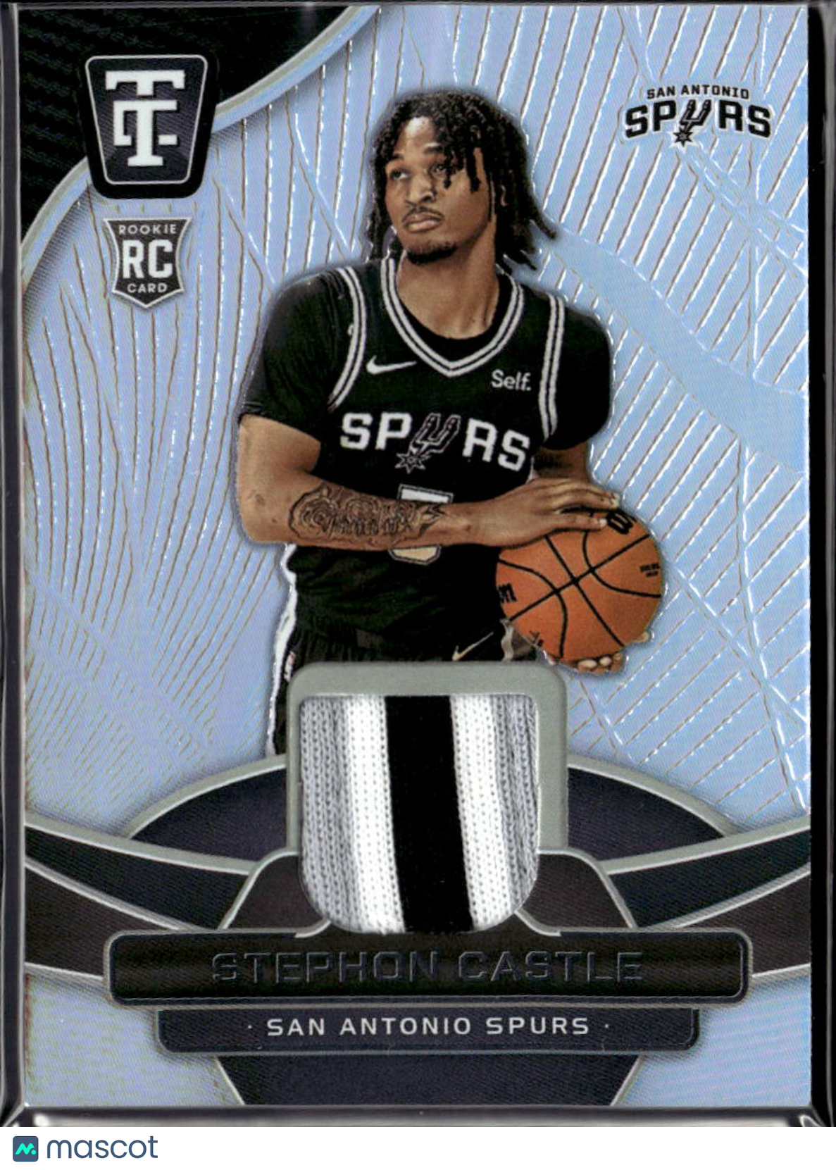 Stephon Castle 2025-26 Totally Certified RC 3 Color Patch 72/125 Spurs