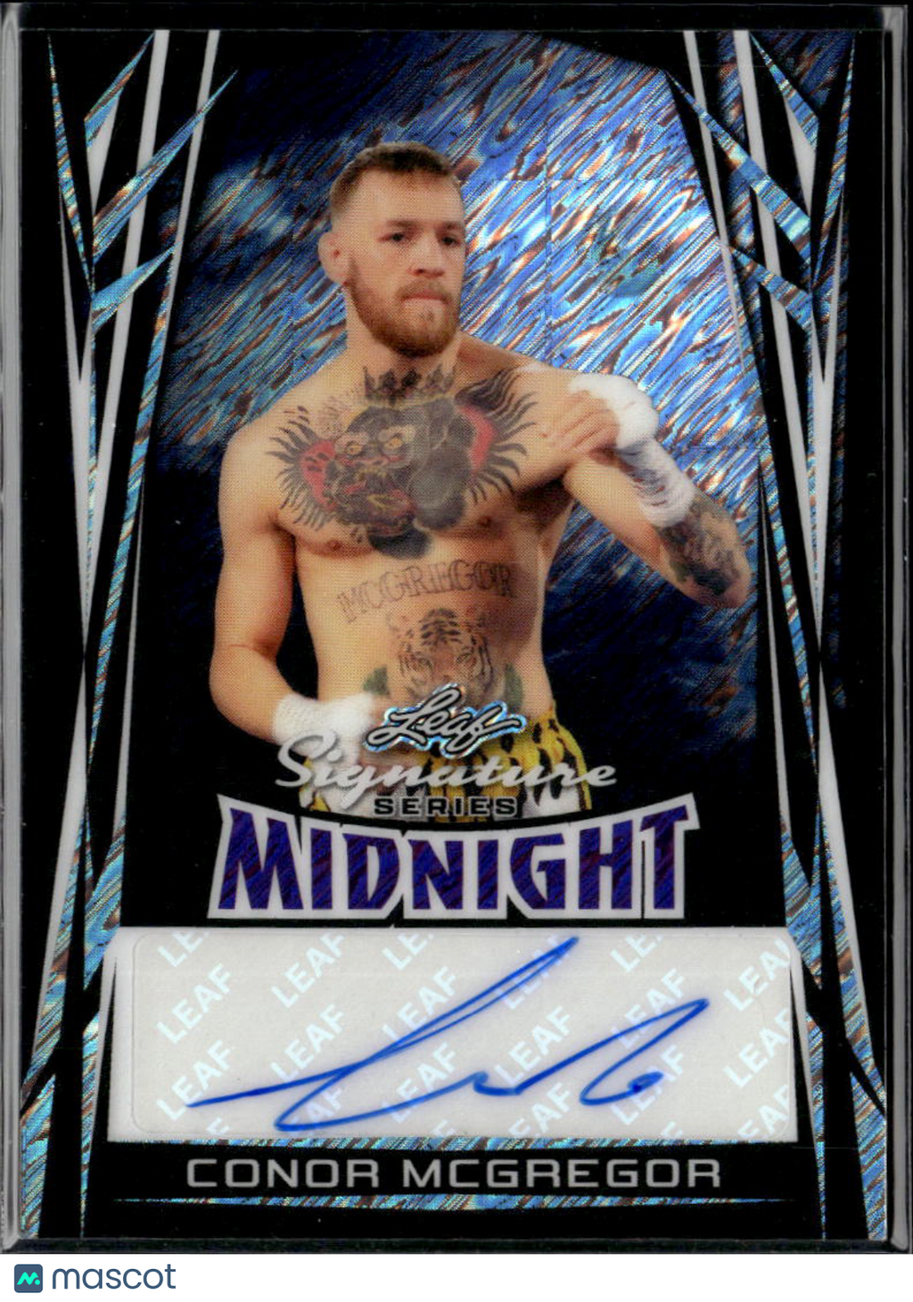 Conor McGregor 2025 Leaf Signature Series Black Shimmer Auto Autograph 1/1 UFC
