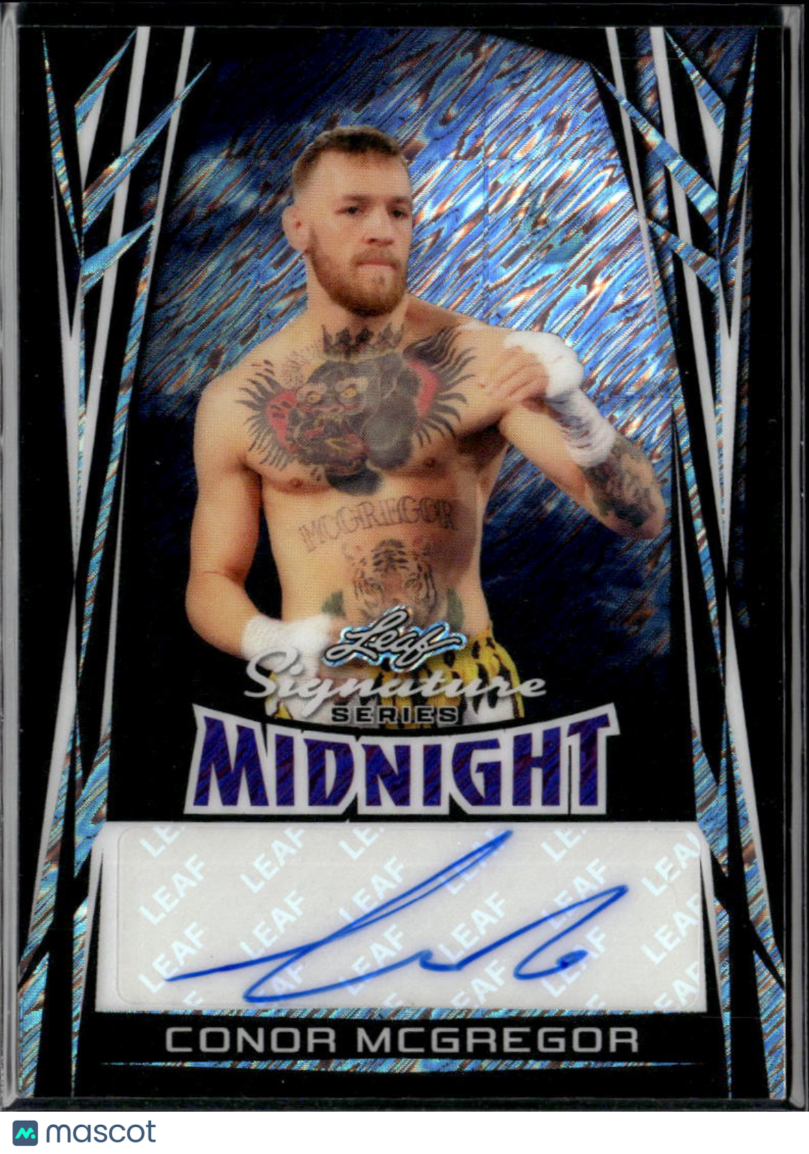 Conor McGregor 2025 Leaf Signature Series Black Shimmer Auto Autograph 1/1 UFC
