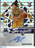 Austin Reaves 2021-22 Mosaic Scripts Auto Autograph RC Los Angeles Lakers