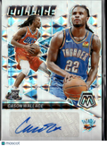 Cason Wallace 2023-24 Mosaic Auto Autograph RC 22/25 JERSEY # OKC Thunder