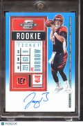 Joe Burrow 2020 Contenders Optic Auto Autograph Rookie 44/99 Cincinnati Bengals