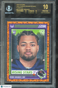 Rome Odunze 2024 Score Halloween Pumpkin RC Rookie Bears Black Label BGS 10