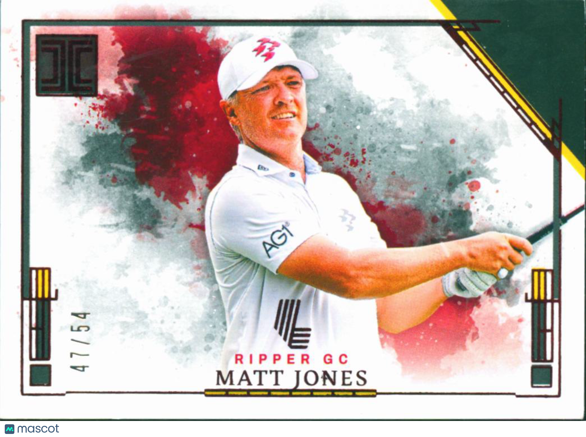 Matt Jones 2025 Panini Impeccable LIV Golf Red 47/54 Ripper GC