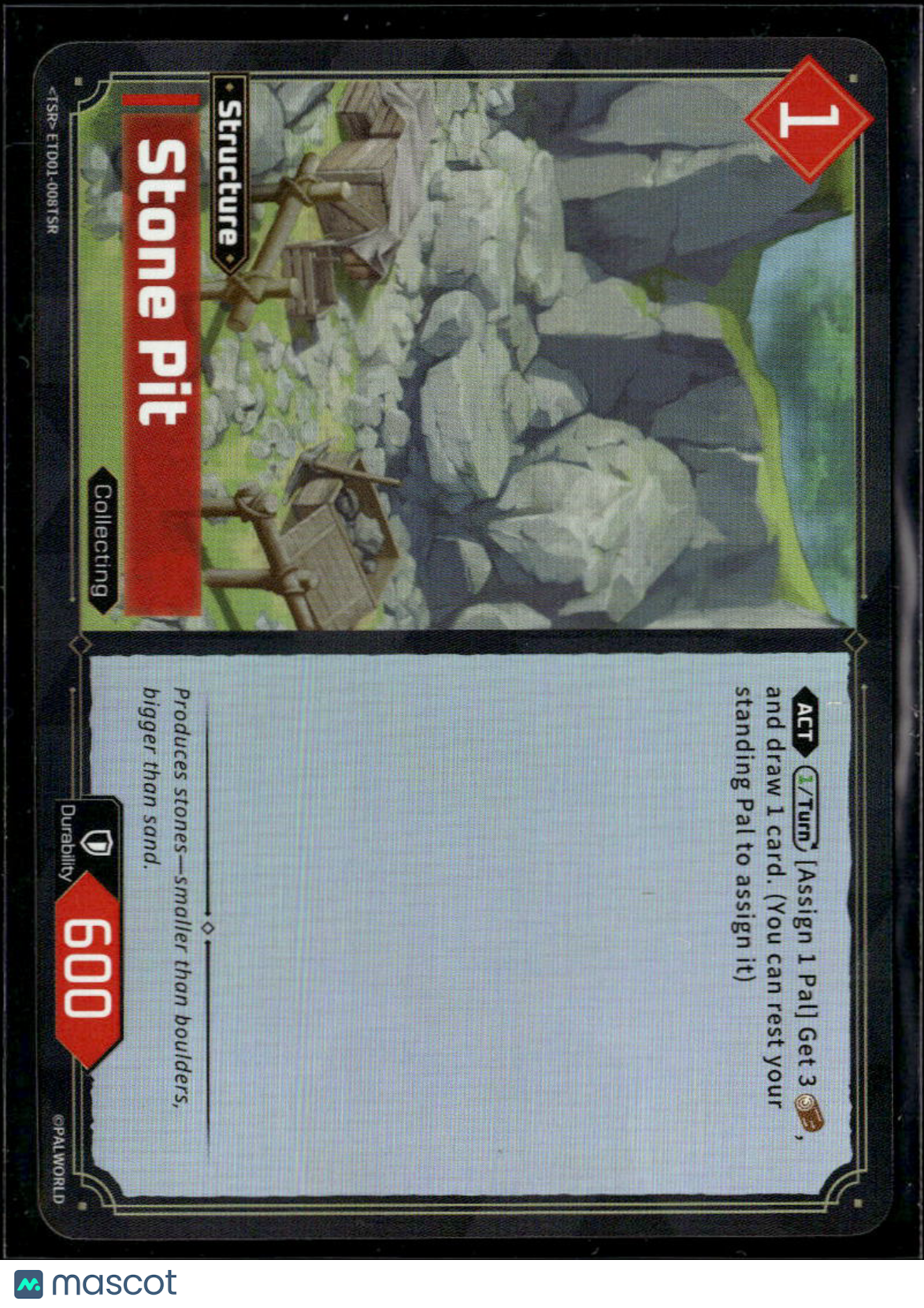 Stone Pit 2024 Palworld Official Card Game Structure Collecting