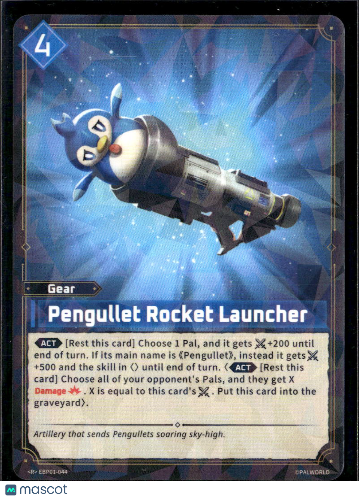 Pengullet Rocket Launcher Cracked Ice 2024 Palworld Official Card Game