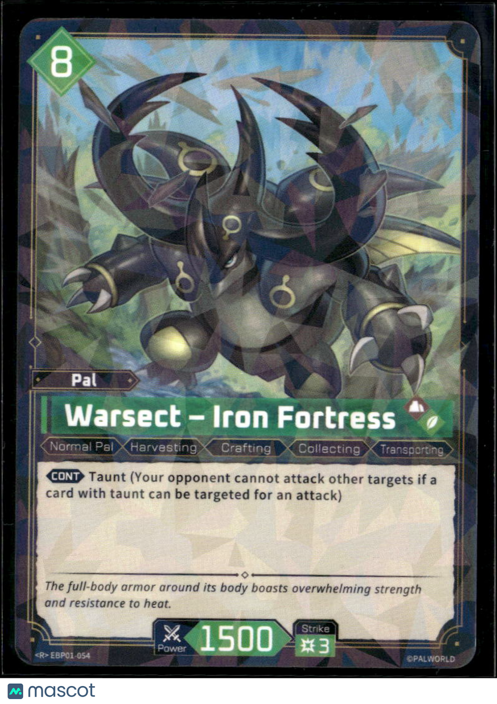 Warsect Cracked Ice 2024 Palworld Official Card Game Holo