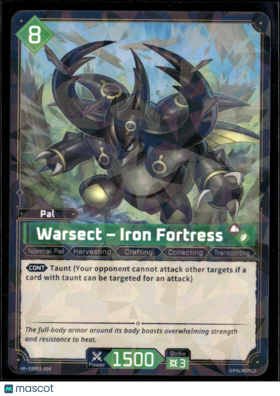 Warsect Cracked Ice 2024 Palworld Official Card Game Holo