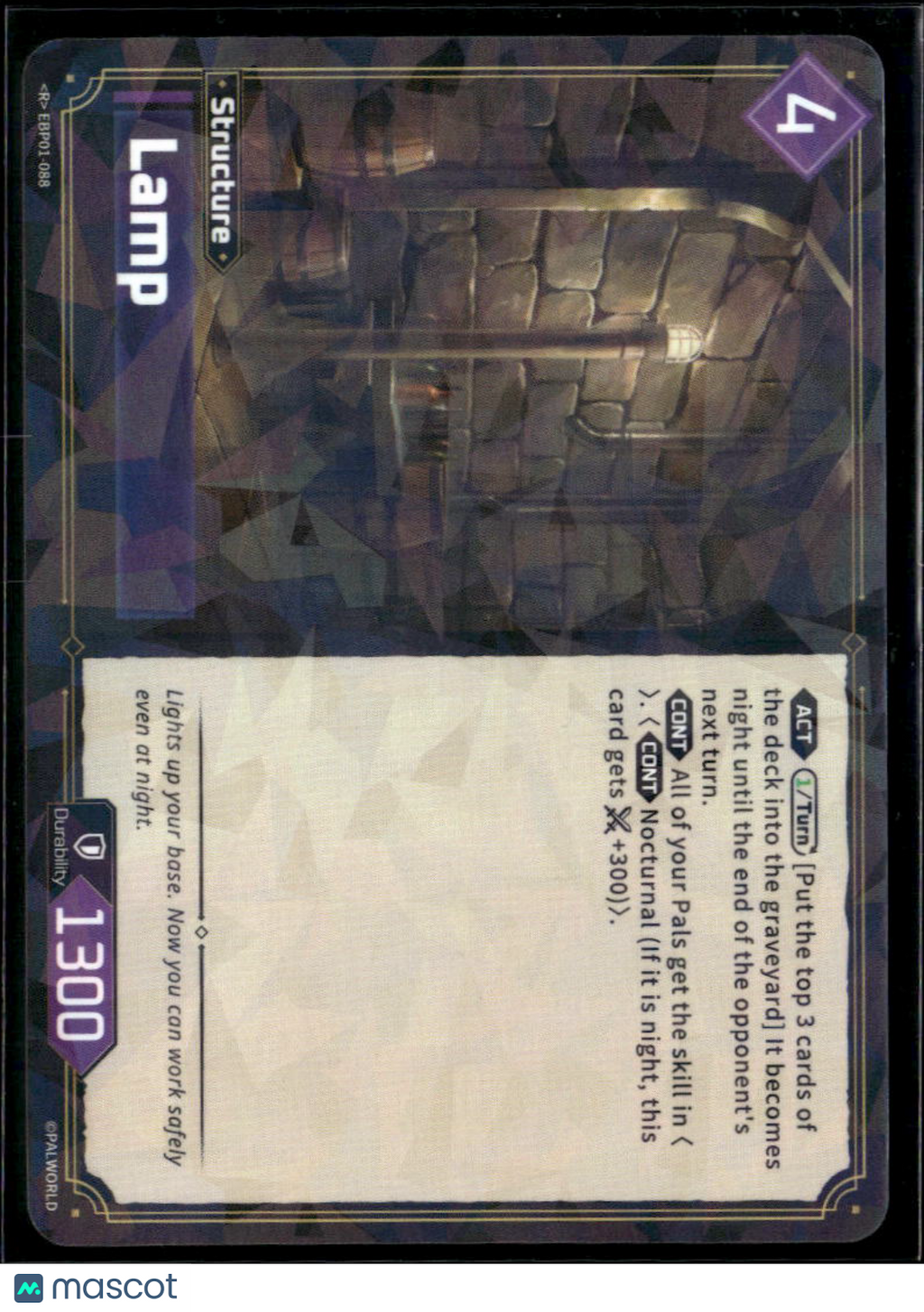 Lamp Cracked Ice 2024 Palworld Official Card Game Structure