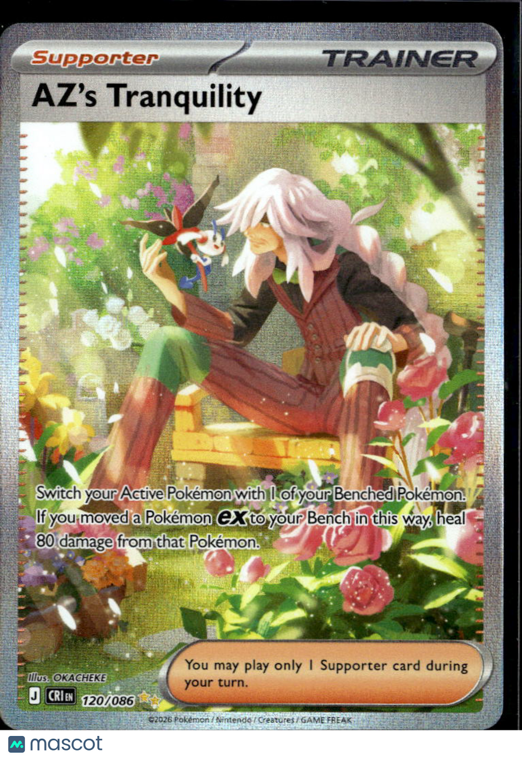 Az's Tranquility 2026 Chaos Rising Holo Secret Rare FA SAR #120/86