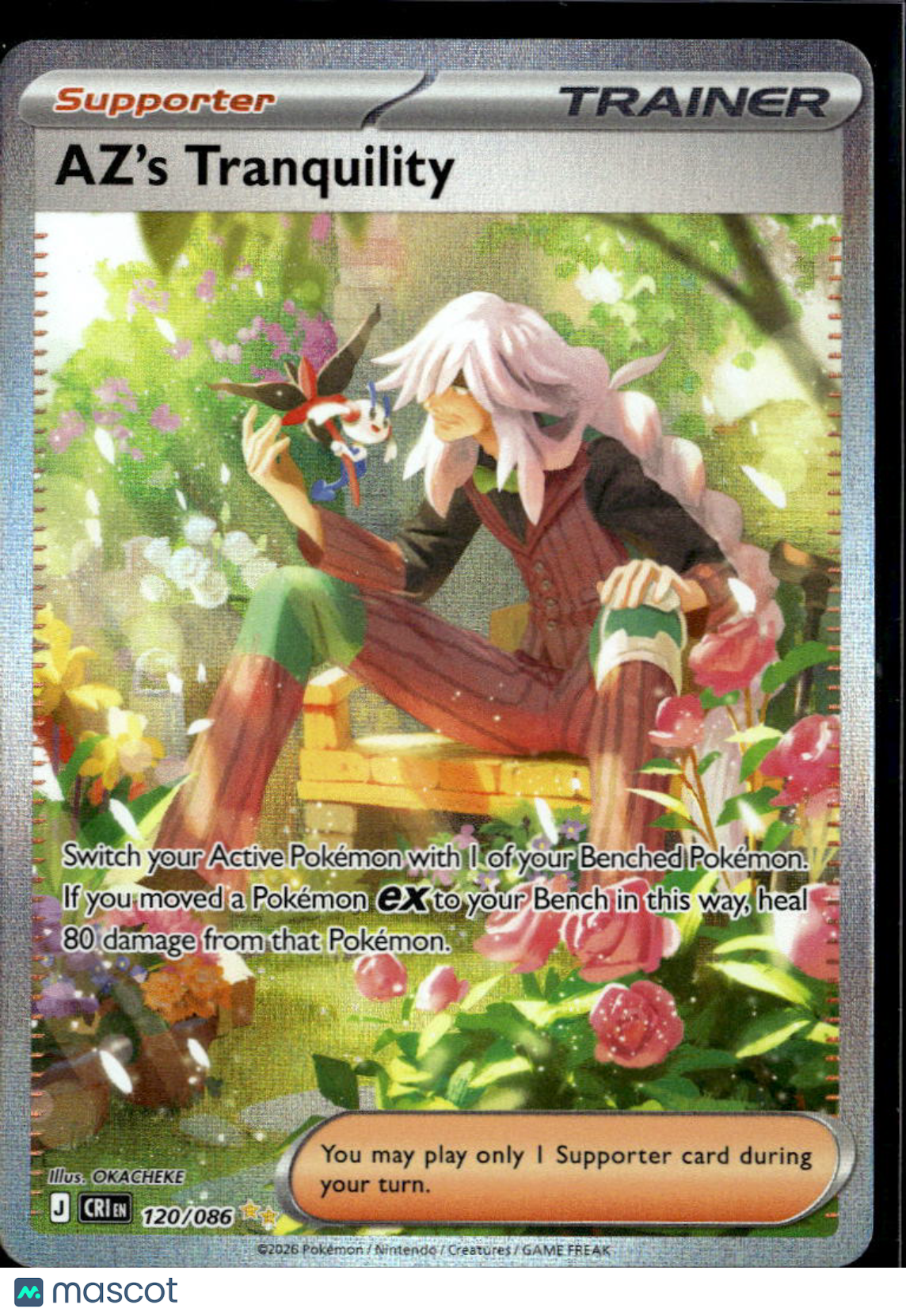Az's Tranquility 2026 Chaos Rising Holo Secret Rare FA SAR #120/86
