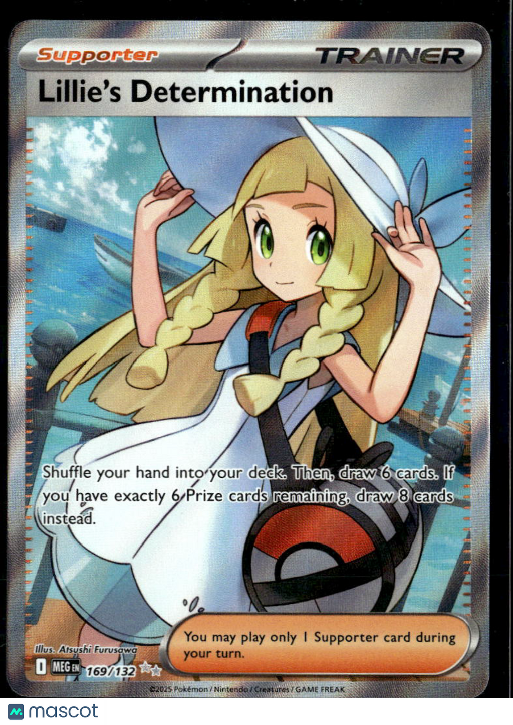 Lillie's Determination 2025 Mega Evolution Holo Secret Rare SR FA #169/132