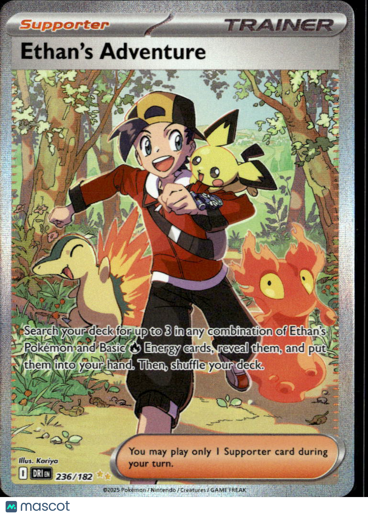 Ethan's Adventure 2025 Destined Rivals Holo Secret Rare SAR #236/182
