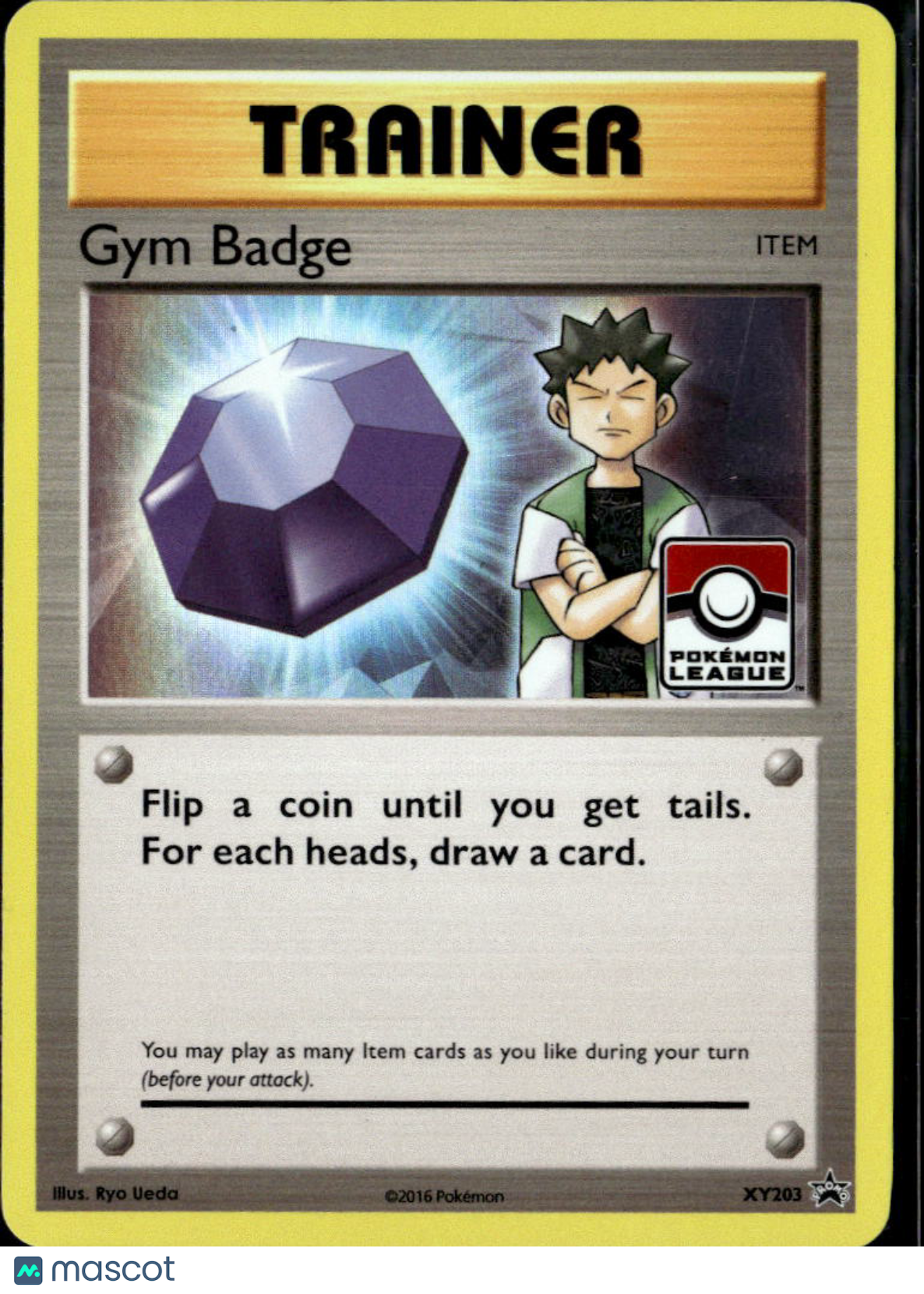 Gym Badge 2016 XY Holo Black Star Promo #XY203