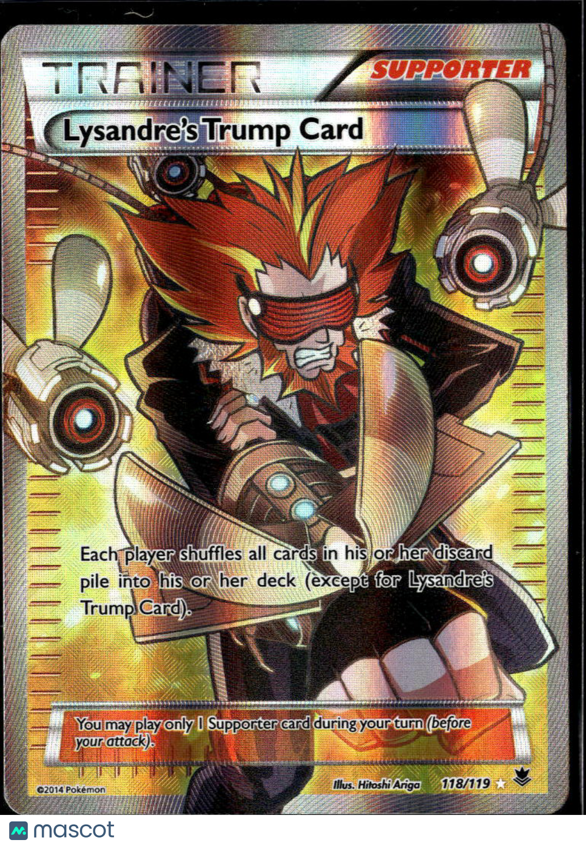Lysandre's Trump Card 2014 Phantom Forces Holo Rare FA #118/119