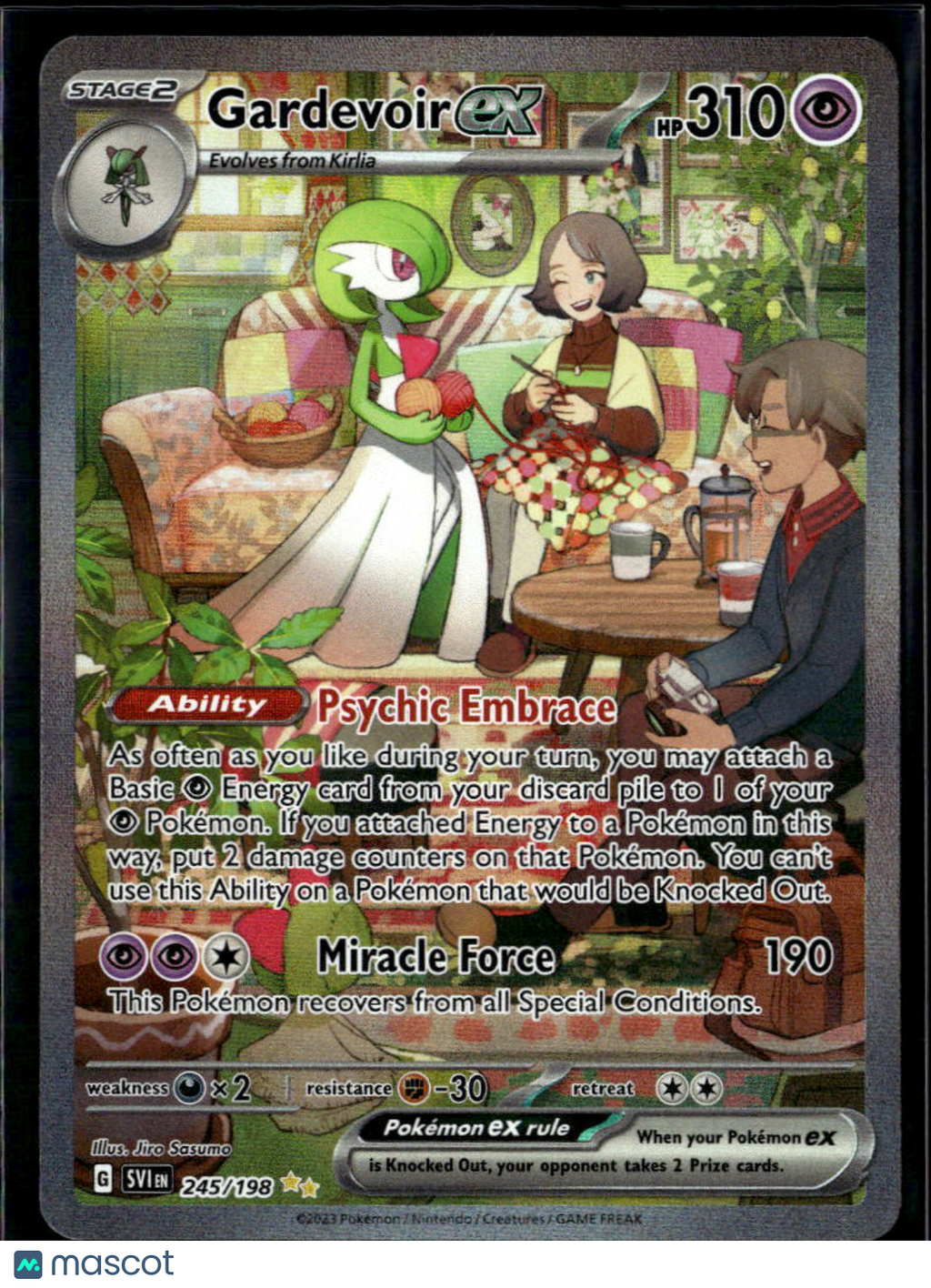 Gardevoir EX 2023 Scarlet & Violet Holo Secret Rare FA SAR #245/198
