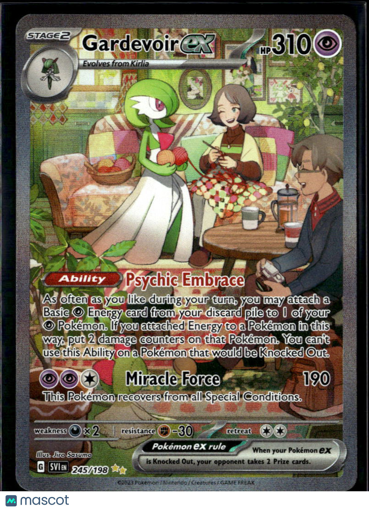 Gardevoir EX 2023 Scarlet & Violet Holo Secret Rare FA SAR #245/198