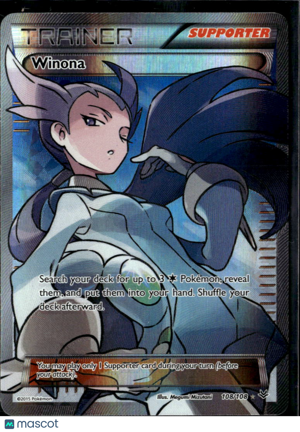 Winona 2015 Roaring Skies Holo Ultra Rare FA #108/108
