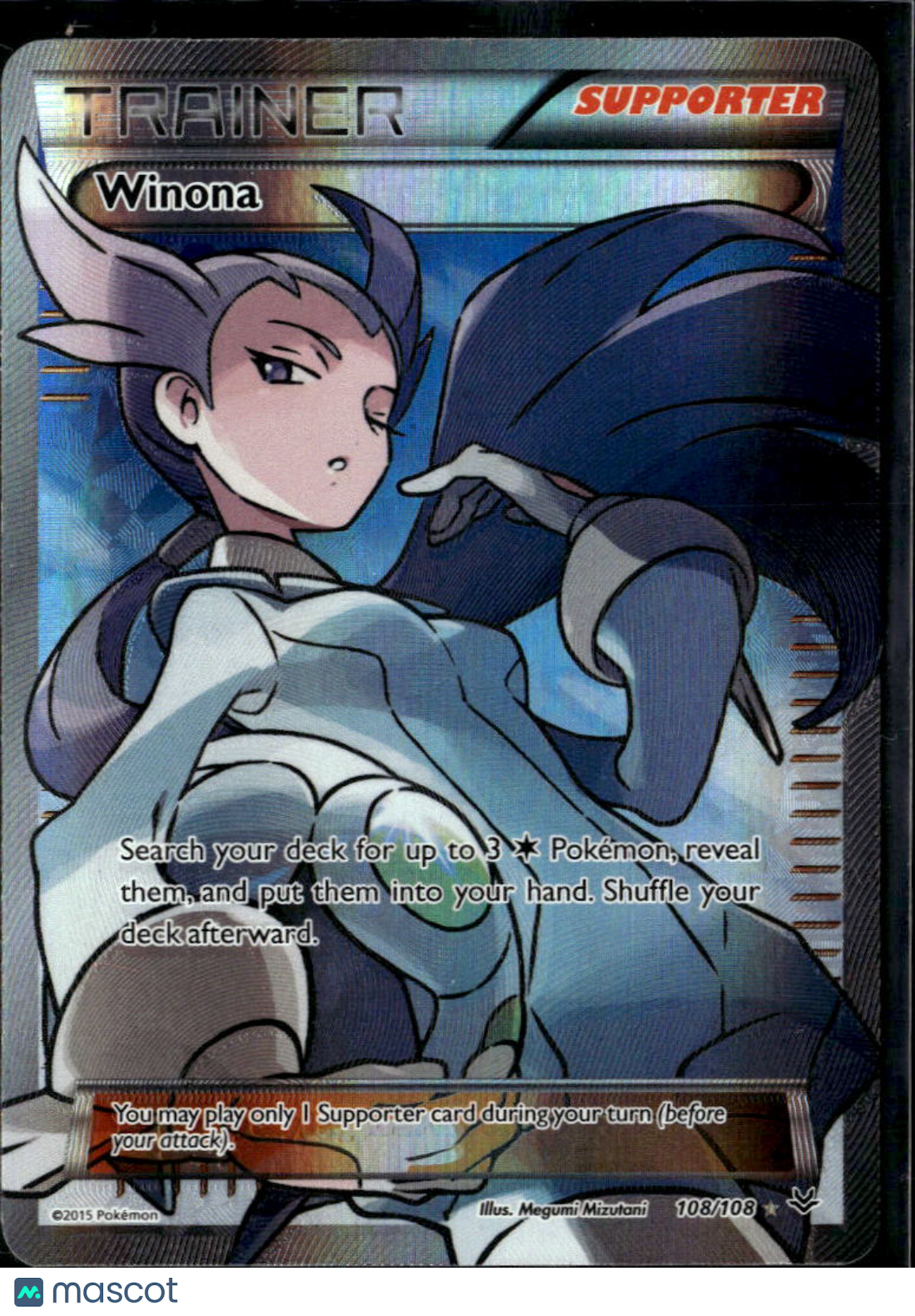 Winona 2015 Roaring Skies Holo Ultra Rare FA #108/108