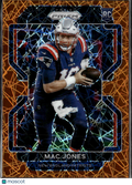 Mac Jones 2021 Prizm RC Orange Lazer Rookie #336 New England Patriots