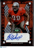 Warren Sapp 2025 Leaf Valiant Auto Autograph RED 1/1 Tampa Bay Buccaneers