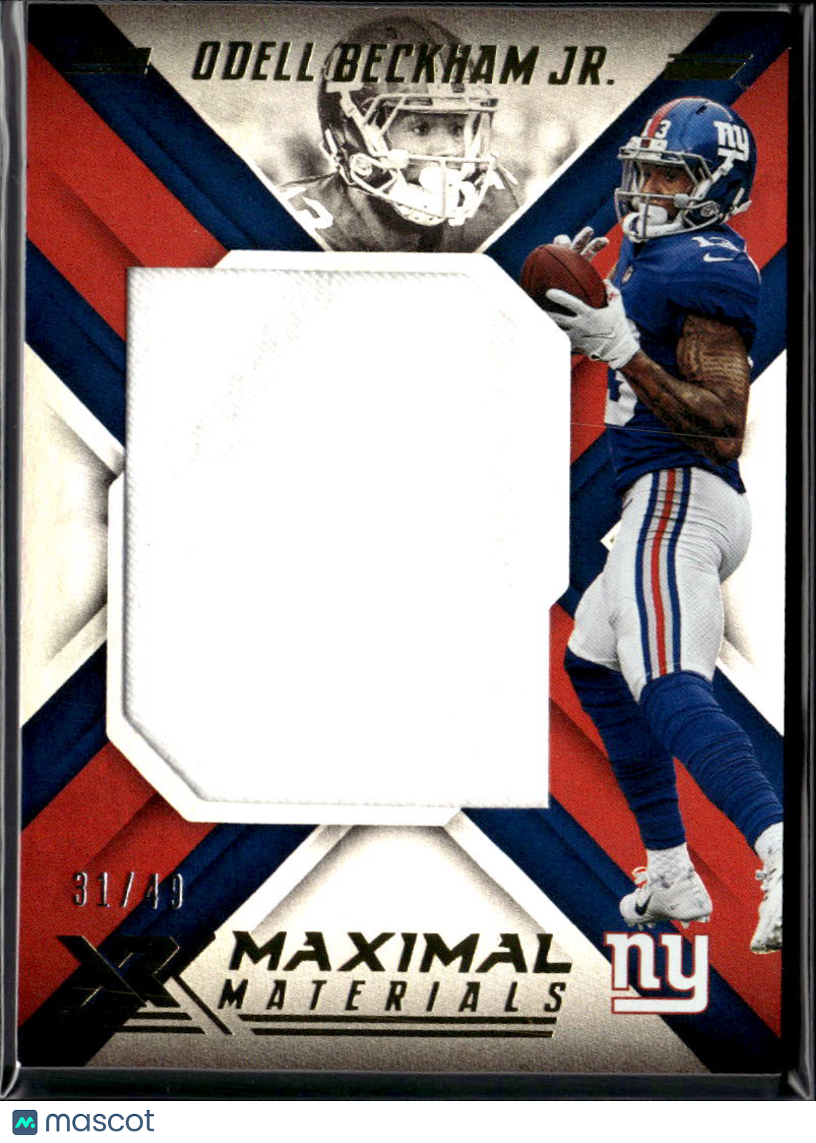 Odell Beckham Jr. 2018 XR Maximal Jersey Patch 31/49 New York Giants
