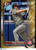 James Triantos 2022 Bowman Draft GOLD Paper 10/50 Chicago Cubs