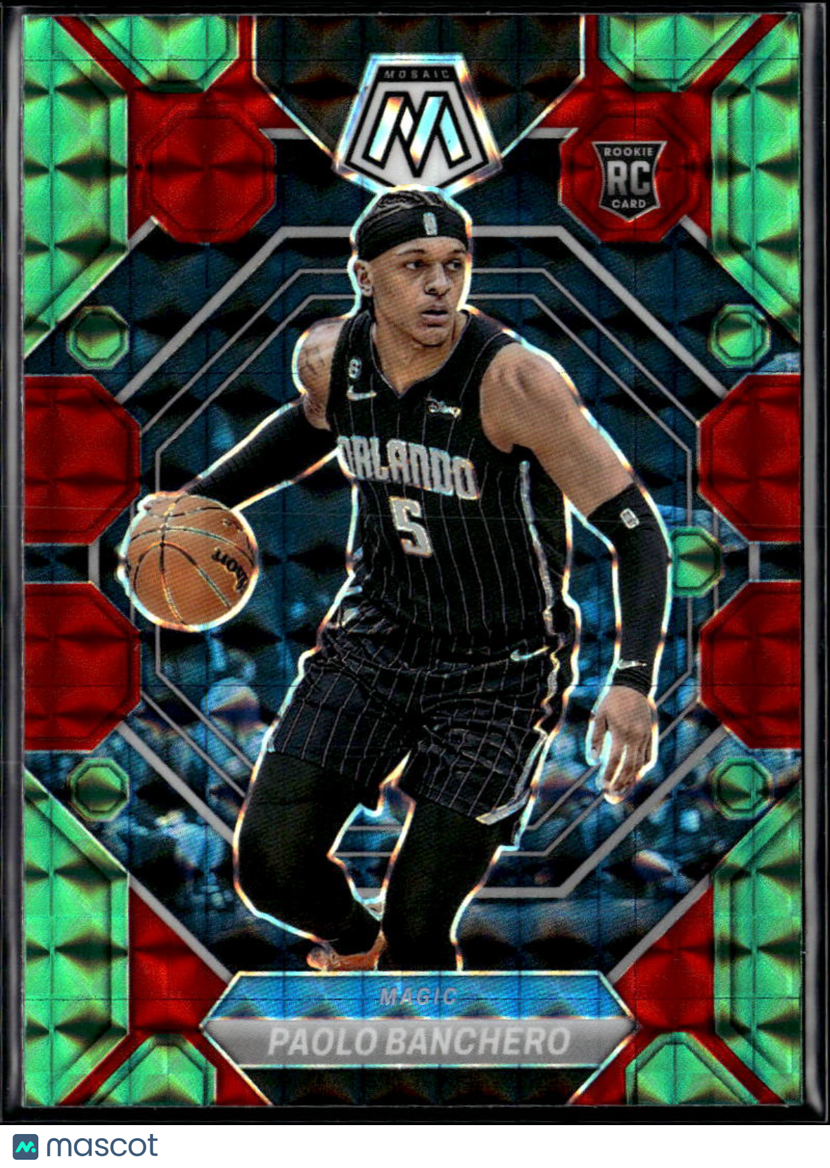 Paolo Banchero 2022-23 Mosaic Red Green Rookie RC Orlando Magic