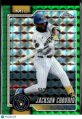 Jackson Chourio 2026 Topps Chrome Green Geometric 52/99 Milwaukee Brewers