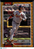 Jimmy Crooks 2026 Topps Chrome GOLD Wave Rookie RC 24/50 St. Louis Cardinals