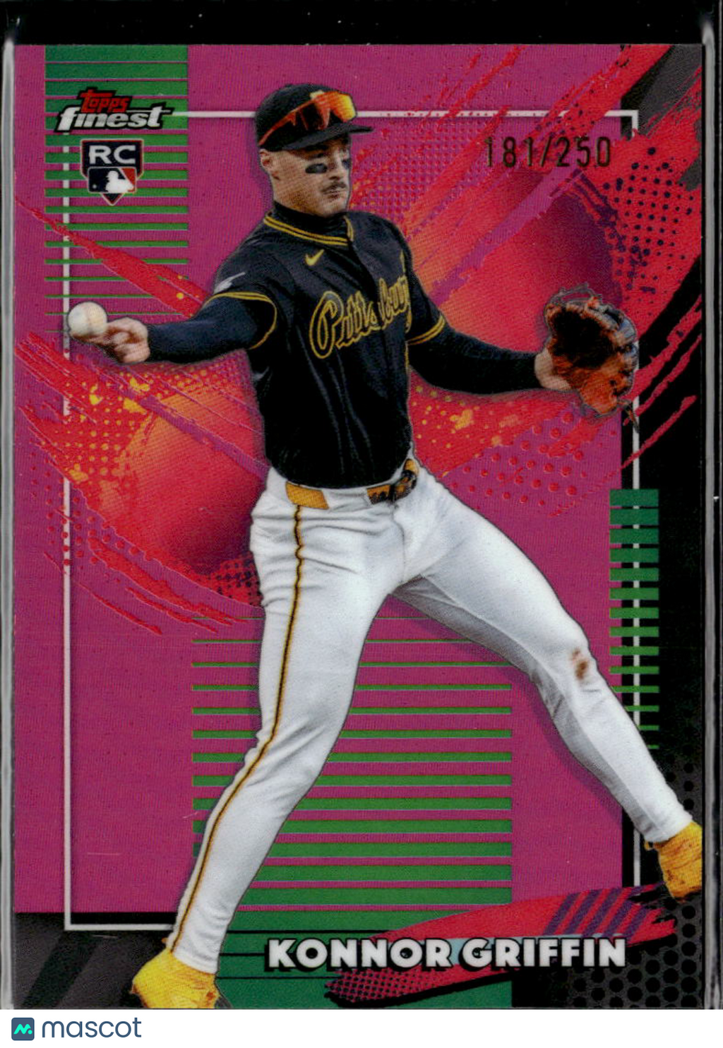 Konnor Griffin 2026 Topps Finest RARE Pink Refractor RC /250 Pittsburgh Pirates