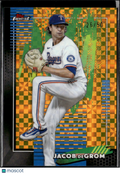 Jacob deGrom 2026 Topps Finest GOLD Refractor 26/50 Texas Rangers