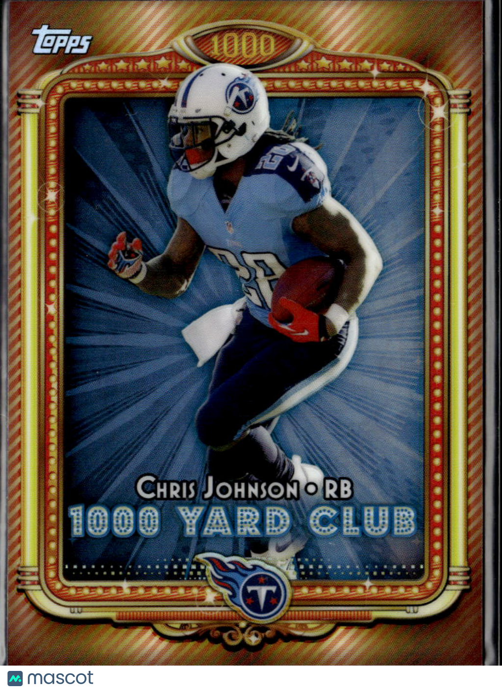 Chris Johnson 2013 Topps 1000 Yard Club REFRACTOR #14 Tennessee Titans