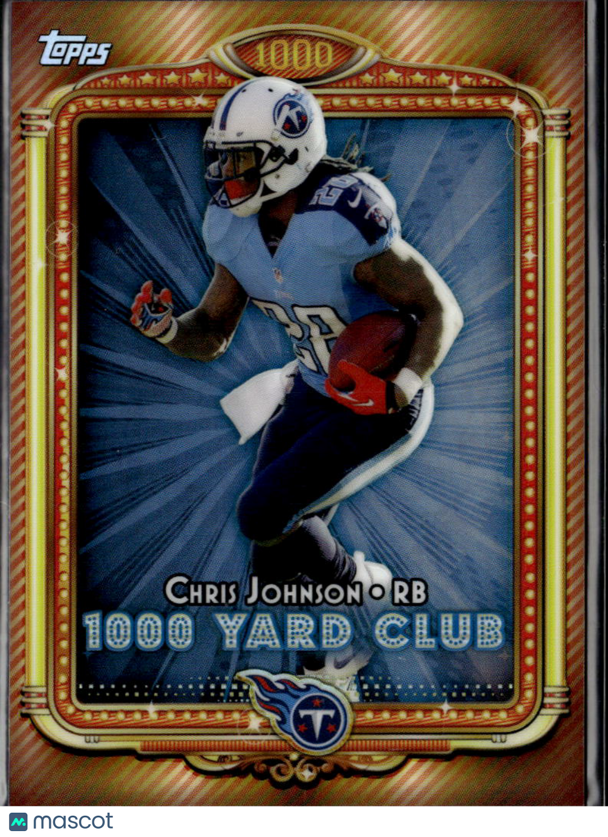 Chris Johnson 2013 Topps 1000 Yard Club REFRACTOR #14 Tennessee Titans
