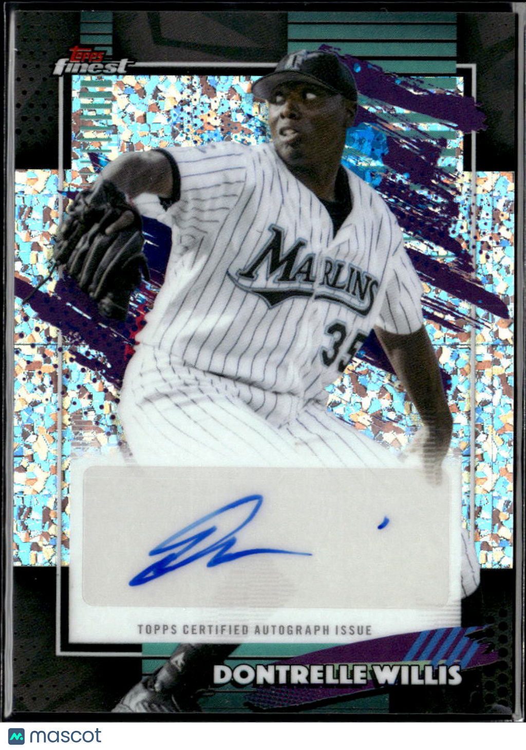 Dontrelle Willis 2026 Topps Finest Auto Autograph Mini Diamond Florida Marlins