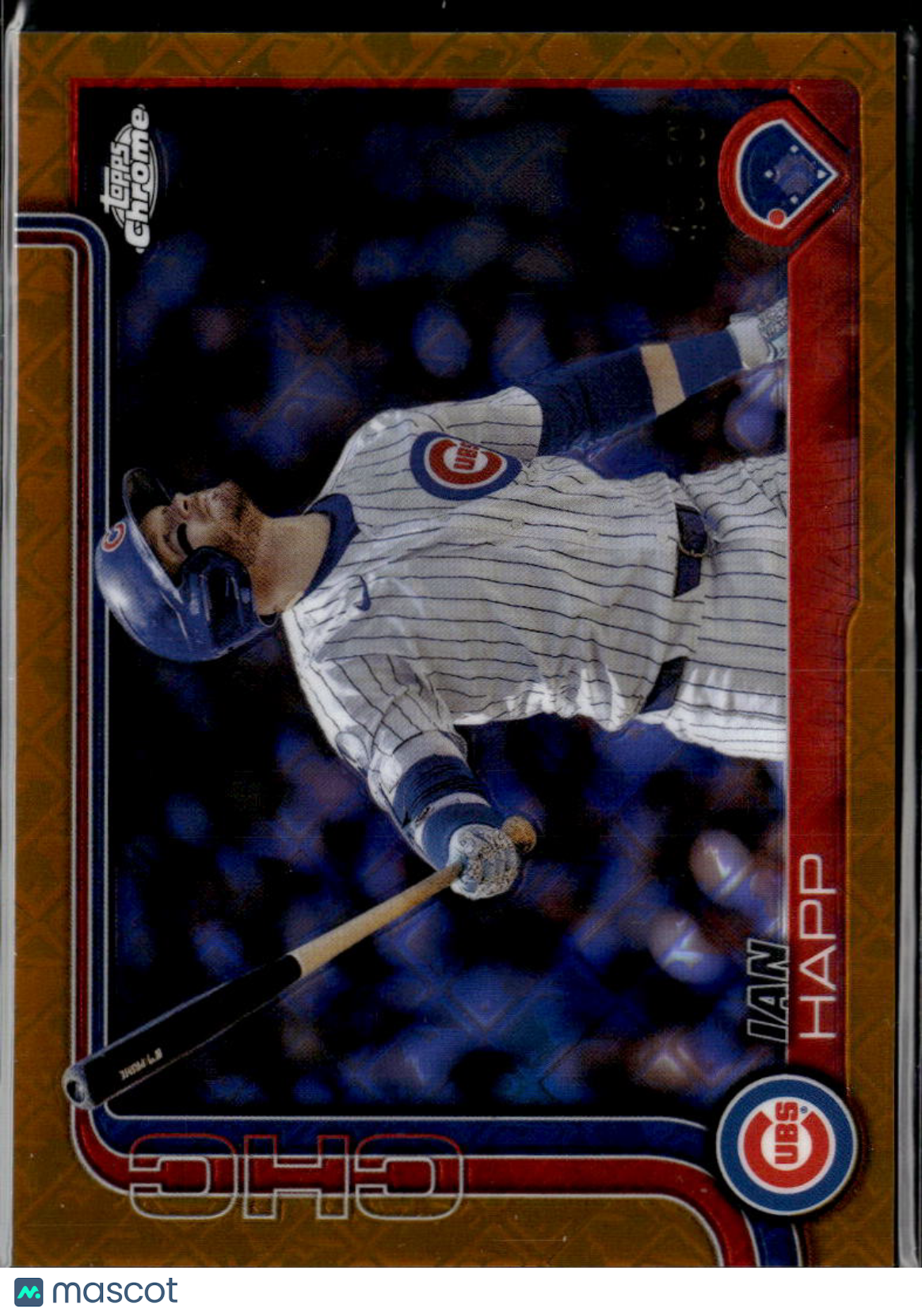 Ian Happ 2025 Topps Chrome GOLD Logofractor 49/50 Chicago Cubs