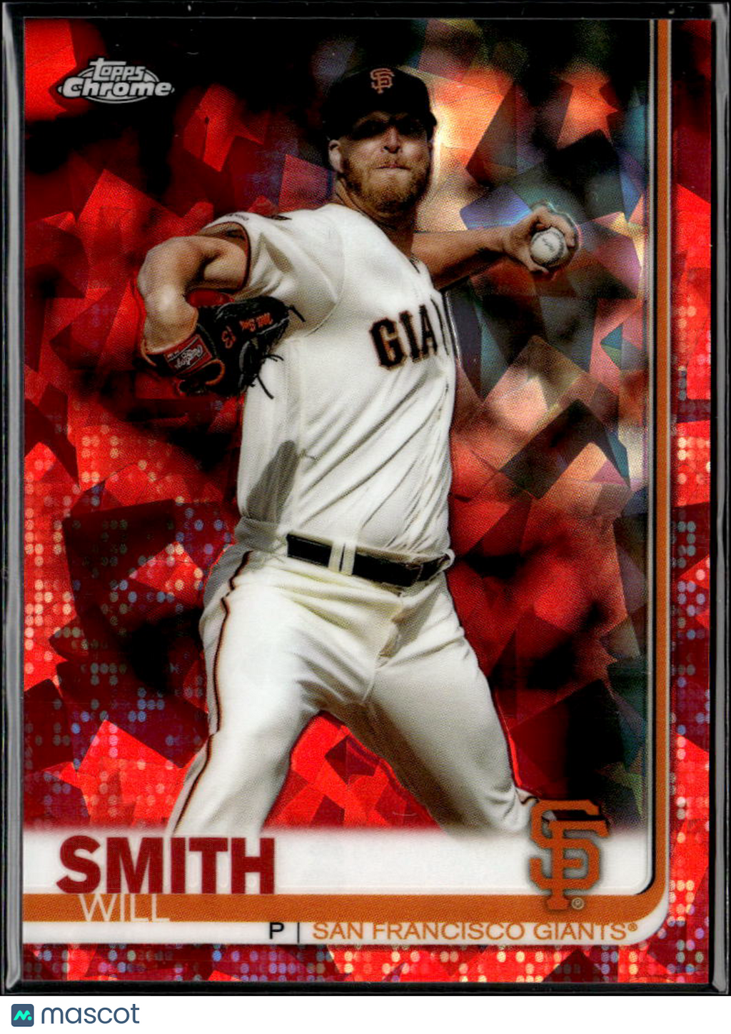 Will Smith 2019 Topps Chrome Sapphire Red Refractor 1/5 San Francisco Giants