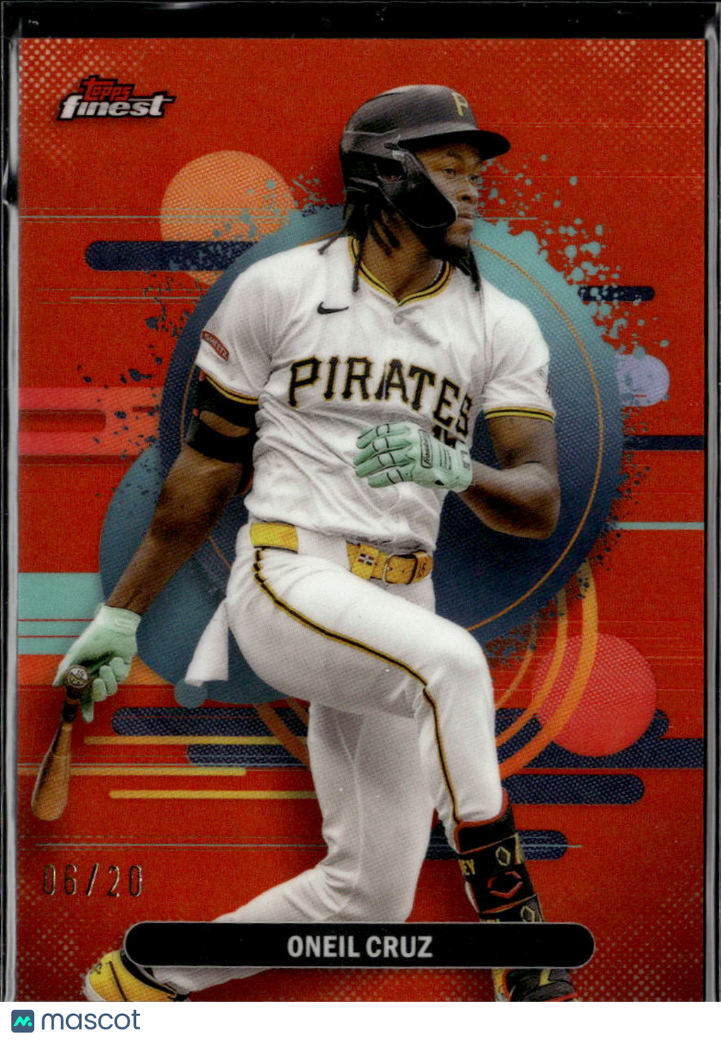 Oneil Cruz 2025 Topps Finest Orange Refractor 6/20 Pittsburgh Pirates