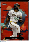 Oneil Cruz 2025 Topps Finest Orange Refractor 6/20 Pittsburgh Pirates