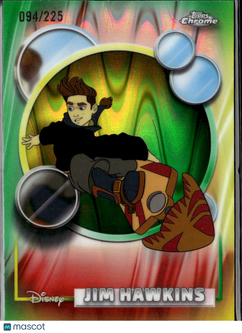 Jim Hawkins 2026 Topps Chrome Disney Green Refractor 94/225 #62