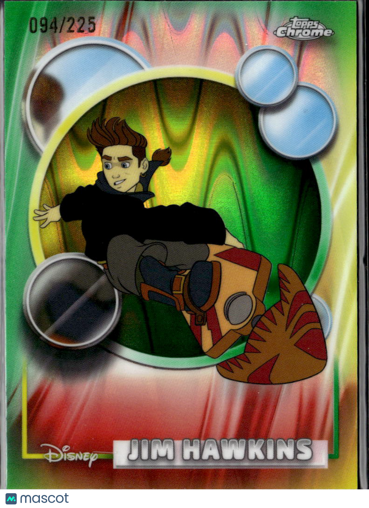 Jim Hawkins 2026 Topps Chrome Disney Green Refractor 94/225 #62