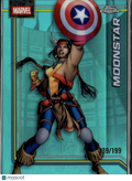 Moonstar 2026 Topps Chrome Marvel Aqua Refractor 39/199 #82