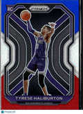 Tyrese Haliburton 2020-21 Prizm Red White Blue Prizm Rookie RC Sacramento Kings