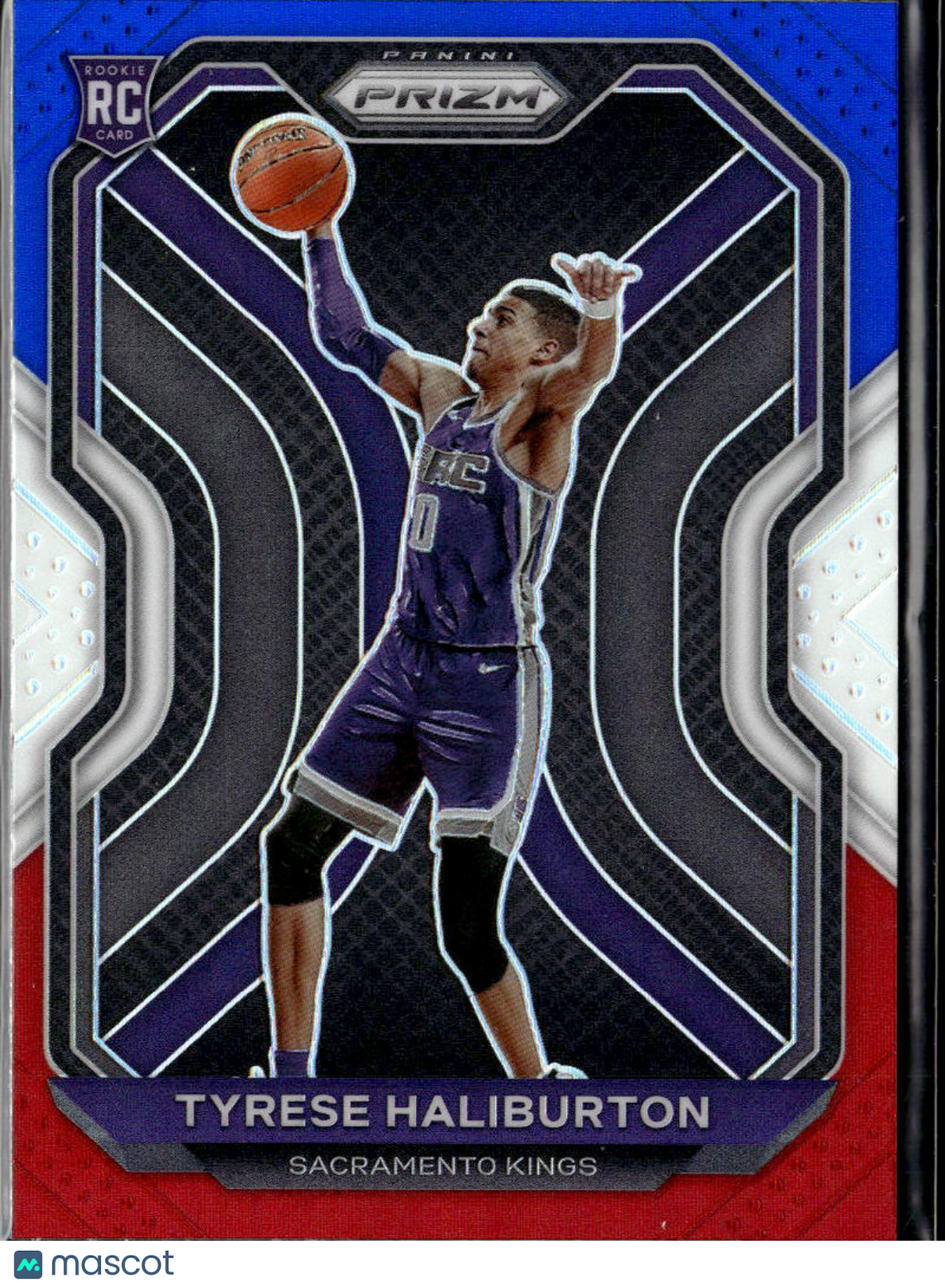 Tyrese Haliburton 2020-21 Prizm Red White Blue Prizm Rookie RC Sacramento Kings