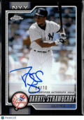 Darryl Strawberry 2026 Topps Chrome Auto Autograph Black 4/10 New York Yankees
