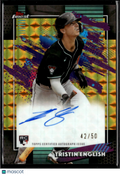 Tristin English 2026 Topps Finest GOLD Auto Autograph RC 42/50 Diamondbacks