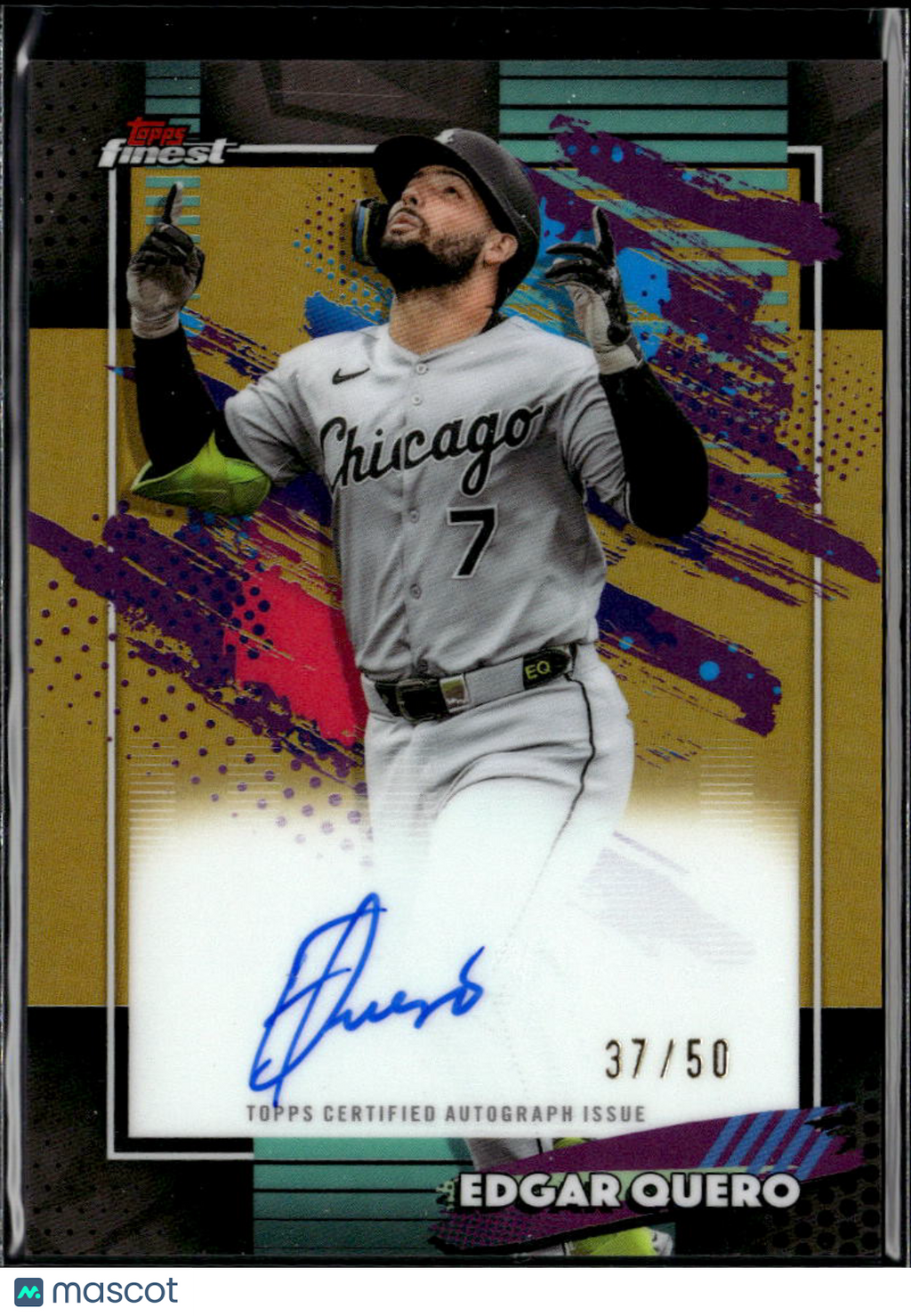 Edgar Quero 2026 Topps Finest GOLD Auto Autograph 37/50 Chicago White Sox