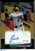 Edgar Quero 2026 Topps Finest GOLD Auto Autograph 37/50 Chicago White Sox